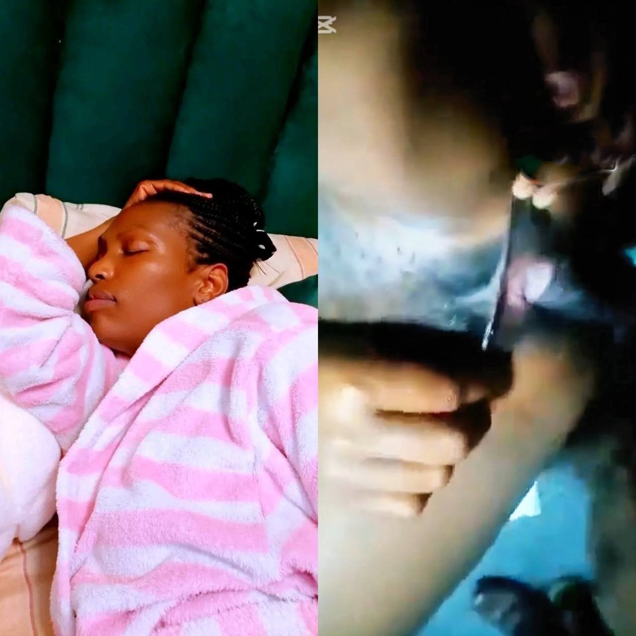 Sleepy naija girl gets fucked hard