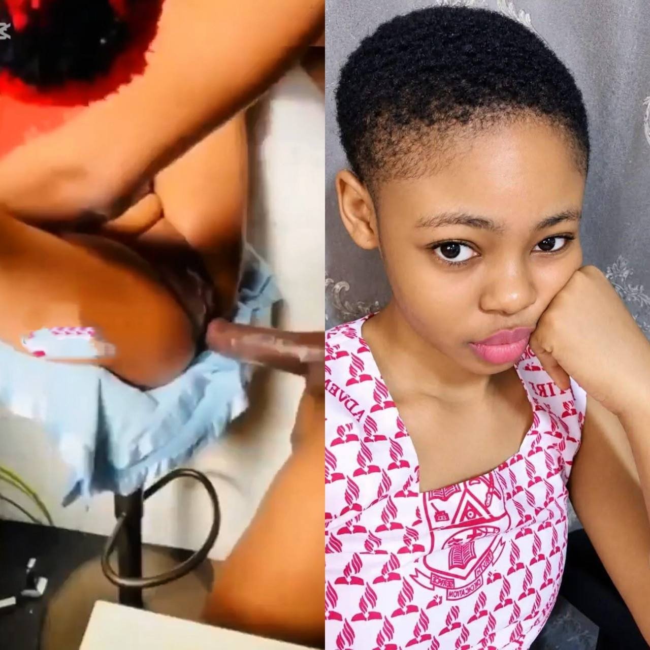 Teen girl gets fuck by barber on a barber chair
